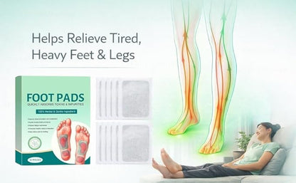Detox Foot Patches Overnight Bamboo Vinegar, Herbal Detox Foot Pads with Ginger, Foot Detox Pads for Sleep & Relaxation, Acupoint Foot Patches for Stress Relief, Natural Foot Care for Men & Women